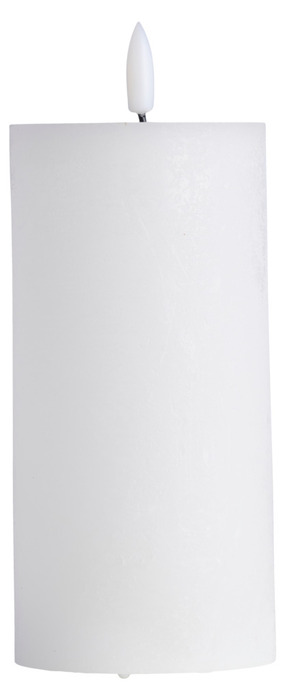 Kubbelys med 3D LED-flamme H15 cm